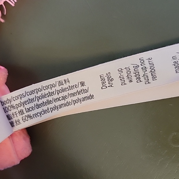 NEW Victorias Secret Dream Angels Unlined Push Up Bra Coral Pink Lace Dainty 36D - Picture 9 of 13